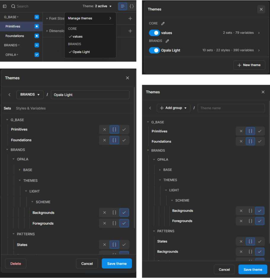 Gerenciando Themes