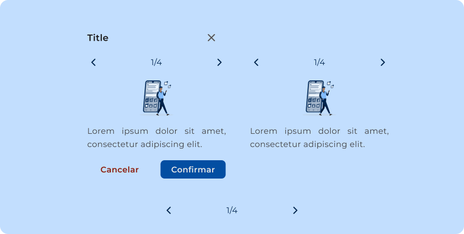 Template do Dialog - Multi Step Dialog